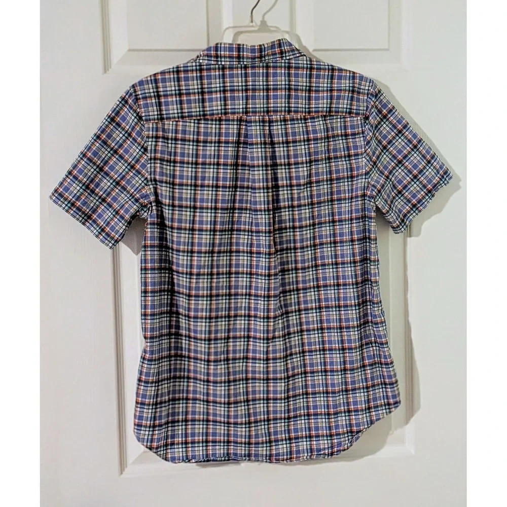 Ralph Lauren Plaid Natural Stretch Short Sleeve Shirt XL(18-20)‎ Kids